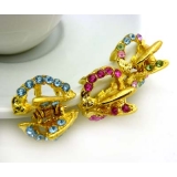 时尚合金小爪子 爪夹发抓水钻抓夹 韩国饰品 蝴蝶结发饰头饰