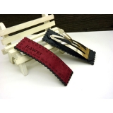 韩版磨砂纯色布艺bb夹 时尚个性刘海夹发夹边夹子 AB夹顶夹 大号头饰饰品