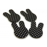 韩国时尚流行发饰可爱卡通刘海贴 蝴蝶结发贴爱心无痕贴 -魔法帖（4片装）