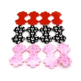 韩国时尚流行发饰可爱卡通刘海贴 蝴蝶结发贴爱心无痕贴 -魔法帖（4片装）