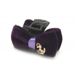 韩版时尚风格 淑女格子布艺 蝴蝶结爪夹抓夹发夹 -甜美发饰发夹