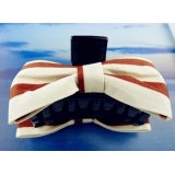 炫丽五彩缤纷格子花蝴蝶之恋/爪夹