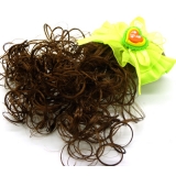 时尚风靡韩国烫发头花发夹假发 小孩儿童可爱发饰 蝴蝶结假发