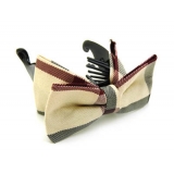 韩国饰品发饰 韩版时尚蝴蝶结 布艺豹纹原创头饰发夹香蕉夹竖夹 -香蕉夹