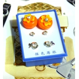 可爱点钻新款耳钉三件套