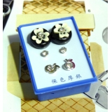 可爱点钻新款耳钉三件套