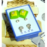 可爱点钻新款耳钉三件套
