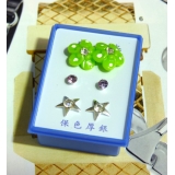 可爱点钻新款耳钉三件套