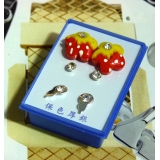 可爱点钻新款耳钉三件套