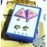 可爱点钻新款耳钉三件套