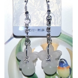 时尚亚太流行亮钻花环珍珠烫金吊坠耳环