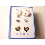 清新12款耳饰三件套