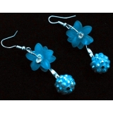亚太/流行/花环亮钻系列/蒲公英种子挂坠/精美/耳环/耳线/耳坠