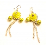 亚太/流行/花环亮钻系列/蒲公英种子挂坠/精美/耳环/耳线/耳坠