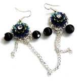 亚太/流行/花环亮钻系列/蒲公英种子挂坠/精美/耳环/耳线/耳坠