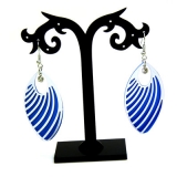 耳坠新款 多种色彩 个性长款耳坠带螺纹/夜店流行/ 超闪耀