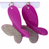 时尚BB杂志款 磨砂个性蝴蝶耳坠 耳钉 耳饰