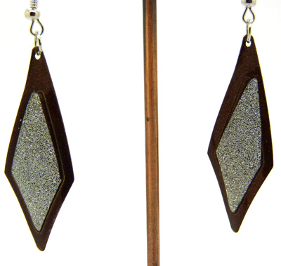 欧美流行耳饰 菱形水滴桃...