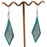 欧美流行耳饰 菱形水滴桃心耳环 时尚个性美女式磨砂耳坠