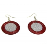 时尚大耳圈耳环 韩国时尚个性夸张耳饰 新款个性磨砂耳坠