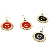 夏季新品 糖果色可爱笑脸耳环 韩版耳饰 时尚清新耳坠