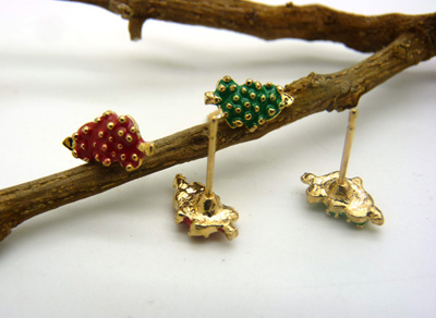 特价潮流耳钉老银匠工艺景...