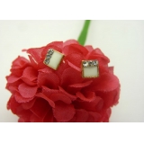 韩国时尚个性合金简约复古耳钉 小苹果耳环时尚猫头耳饰品 女士潮流耳钉