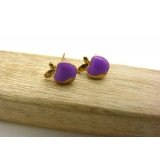 韩国时尚个性合金简约复古耳钉 小苹果耳环时尚猫头耳饰品 女士潮流耳钉