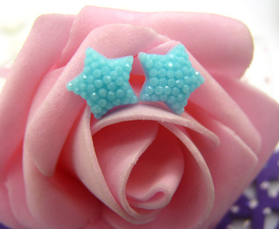 小香耳钉韩国可爱树脂糖果...