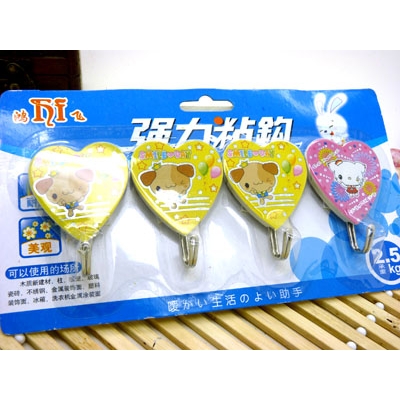 强力粘钩衣钩 简约时尚 墙面 挂钩四只装/粘钩