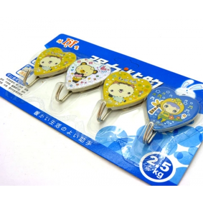 强力粘钩 挂钩 衣钩 简约时尚 墙面 挂钩四只装----4个闪光粘钩 
