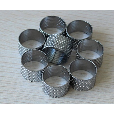 优质 鑫美达白顶针DIY手工工具银白色顶针抵戒 -顶针箍