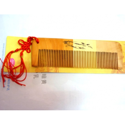 印花复古双拼结条梳