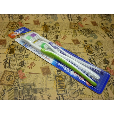 正品弹性护龈牙刷三支超值装 洁齿护龈牙刷 超实惠装 100-3