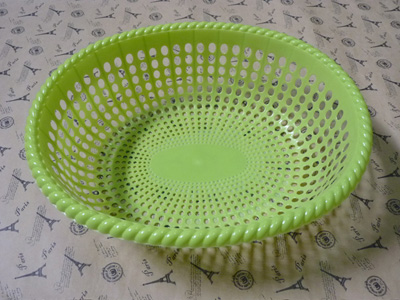 蛋形长筛 篮子 水果篮蔬菜篮小篮子洗菜篮 花边蓝蛋形菜篮