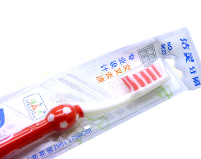 韩式软毛牙刷 口腔清洁软毛牙刷---9033洁灵卡座单支牙刷	