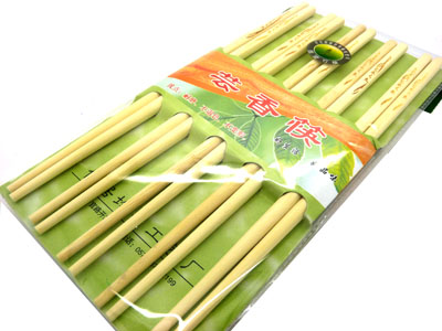 芸香纯天然 原木筷子家用环保筷子  超薄无毒漆----10双芸香筷子