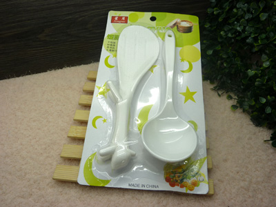 特价促销松鼠可立不粘锅饭勺+汤勺组合