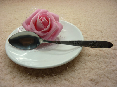 儿童餐具 富贵花小勺 调羹 不锈钢 饭勺 汤勺 --富贵花勺3号尖匙	