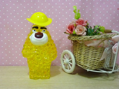 卡通固体水晶香珠芳香剂 家用厕所卫生间除臭室内空气清新剂 -熊大熊二光头强清新剂