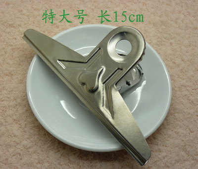 特大号耐用大画夹大铁夹不锈钢铁夹票据夹书夹蝴蝶夹银色夹子长尾夹-1元大书夹