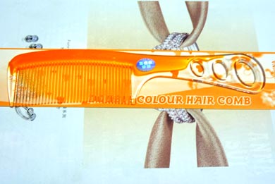 渐变色三环亮梳