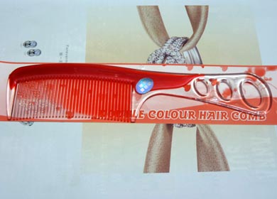 渐变色三环亮梳