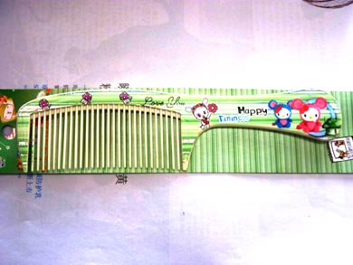 可爱木纹卡通梳（9913）