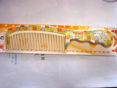 可爱花彩卡通密齿梳（9922）