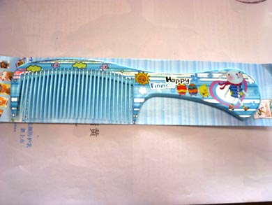 卡通花彩卡通密齿梳（9913）