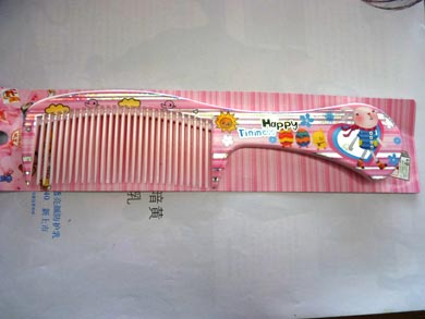 卡通花彩卡通密齿梳（9913）