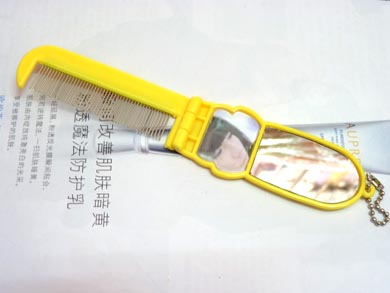 正品伸展按摩带镜梳（0201）