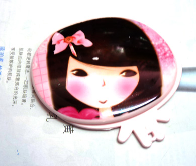 可爱卡通女孩儿小镜（x12）