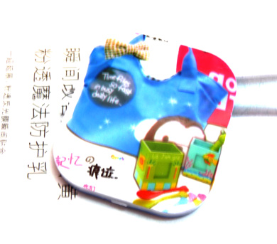 可爱卡通多彩记忆小镜带梳（292）